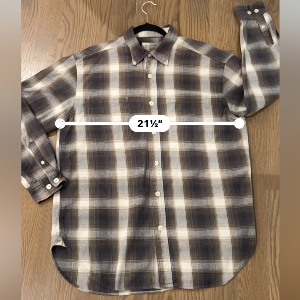 HARTFIELD FLANNELS brown and cream checkers size Large 100% cotton - Picture 5 of 9